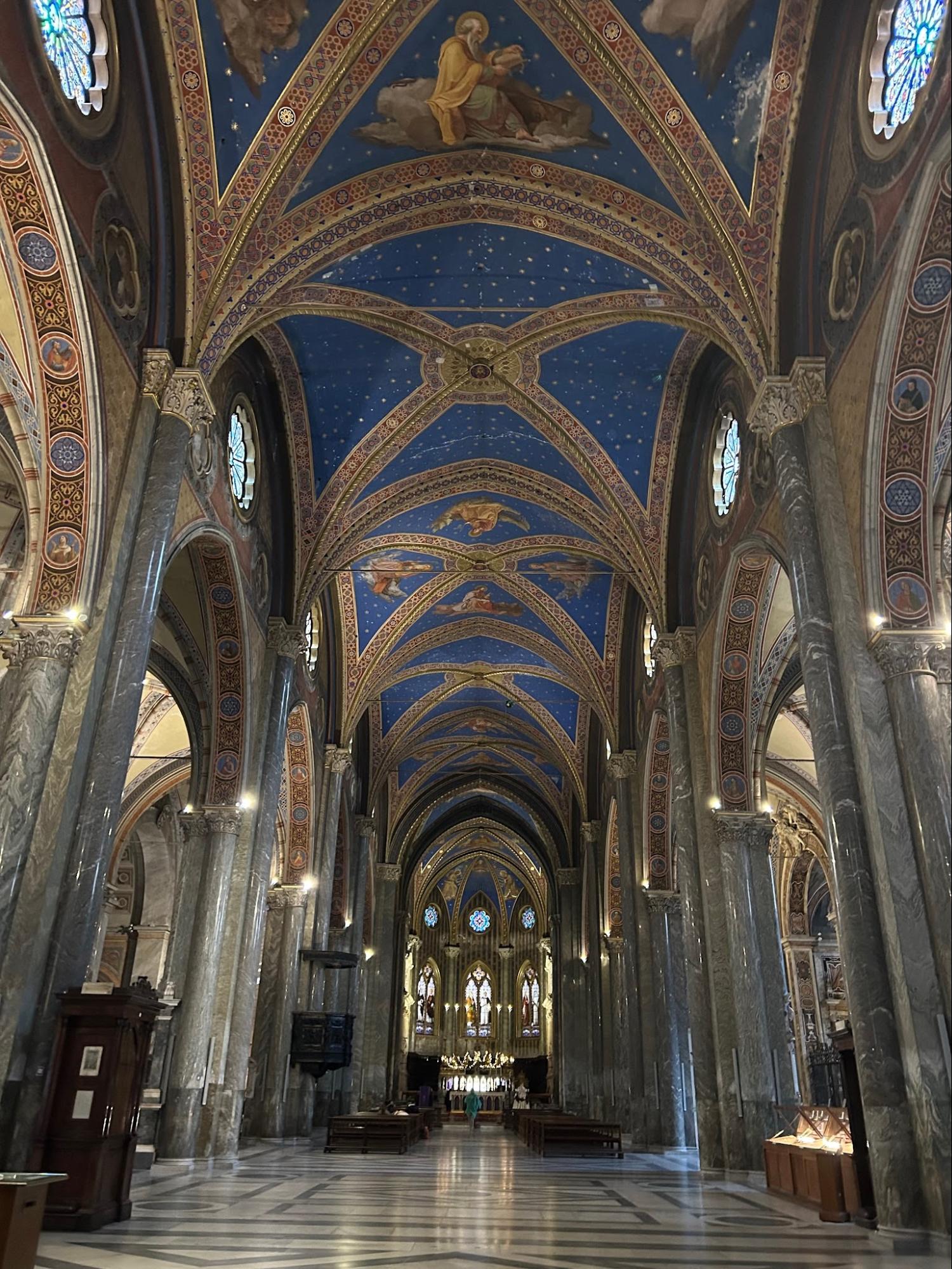 Interior of a historic church in Florence, Italy, Molly's Maps itineraries
